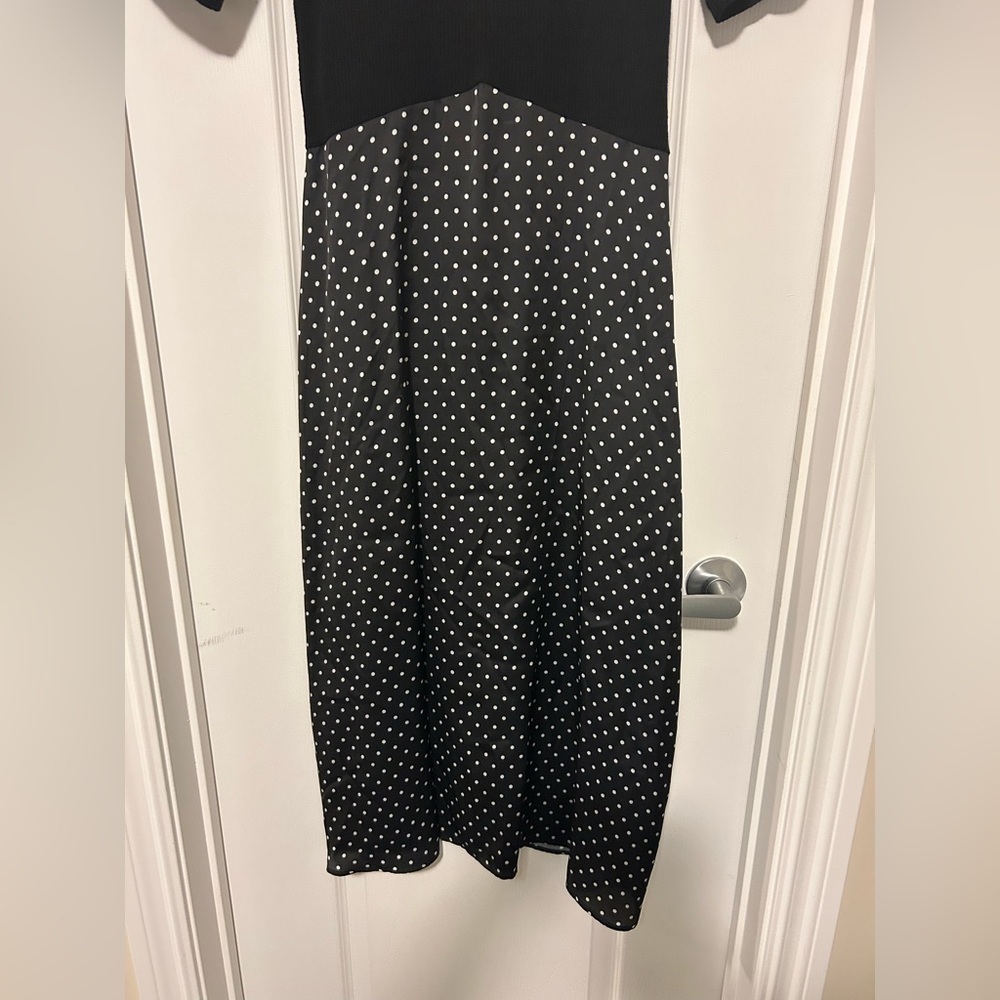 Zara Black Ribbed Knit Top - Picture 2 of 8